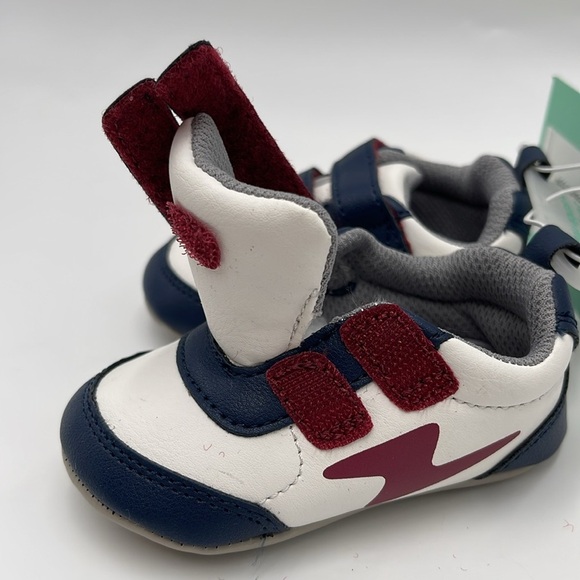 NWT Surprize by Stride Rite Infant Baby Boys Sneakers - Size 6-12M - White/Blue - Picture 10 of 11